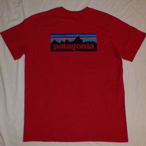PATAGONIA Mens P-6 Responsibiliti-Tee Pocket T-Shirt – Red - XL